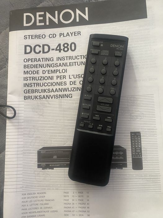 Telecomanda Denon rc 220 pt cd player Dcd 480