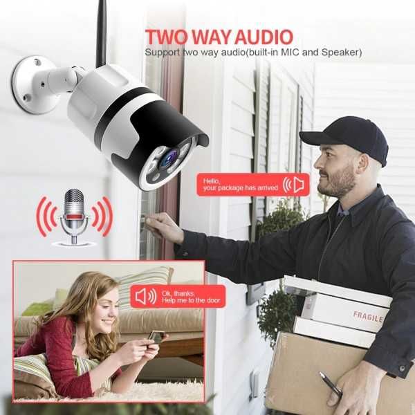 Robocam FULLHD 5MPX WiFi IP камера за външен монтаж видеонаблюдение