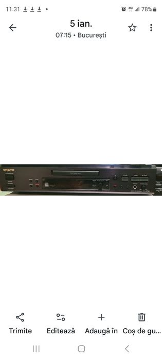 CD Recorder Onkyo DX-R700,cu Cdtext