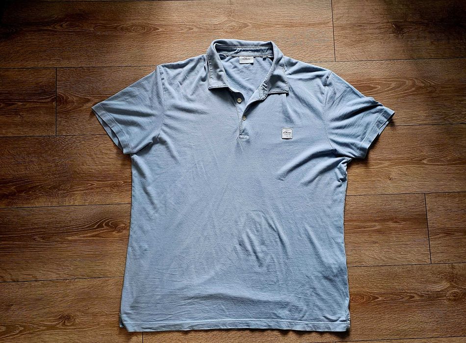 Tricou Polo s.Oliver "Essential" mărimea XL - Albastru Deschis