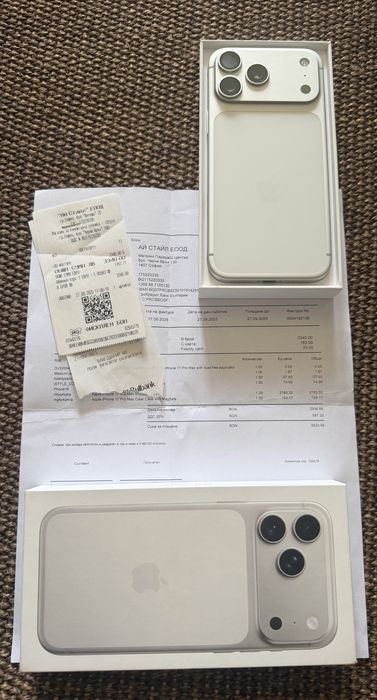 512GB КАТО НОВ Iphone 17 Pro Max 512GB Silver 24м. ГАРАНЦИЯ