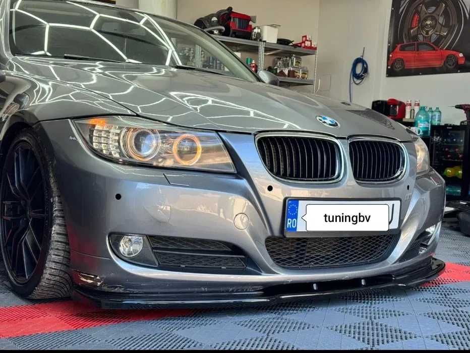 Prelungire bara fata lip spoiler BMW Seria 3 E90 Facelift LCI