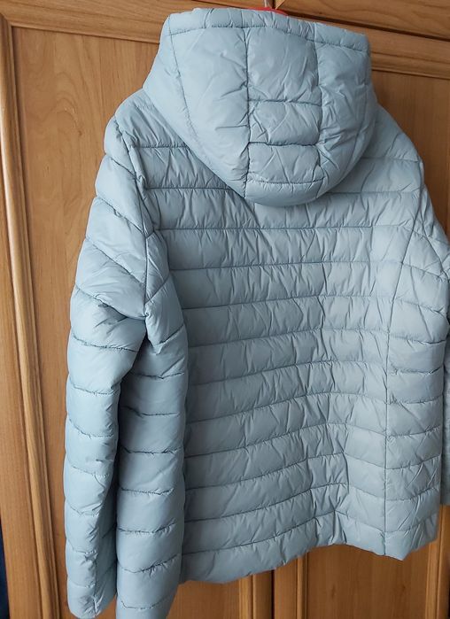 Geacă damă elegantă culoare verde menta.