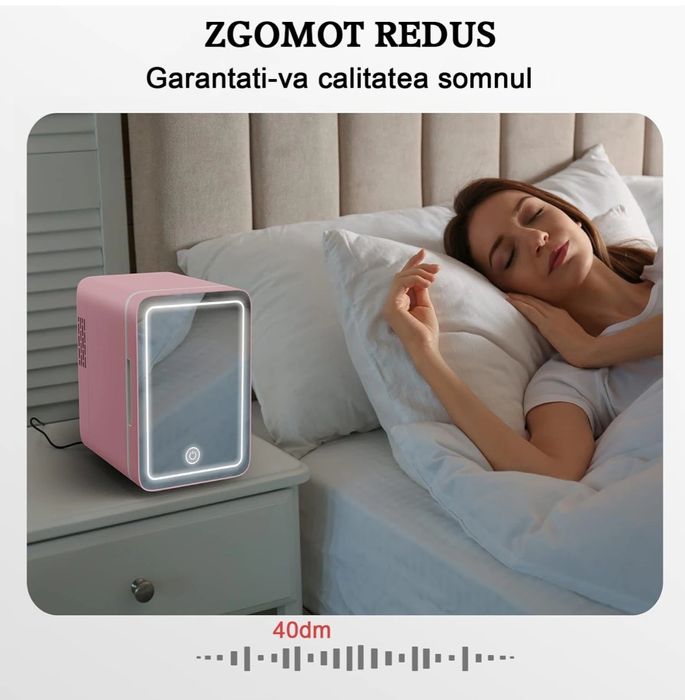 Mini frigider cosmetice, 4 litri, cu racire-incalzire