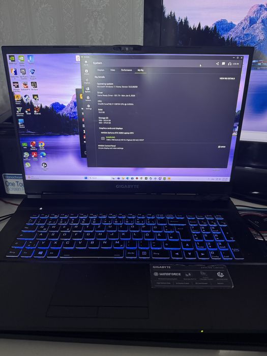 laptop i7-10870h/nvidia rtx 3060 6gb