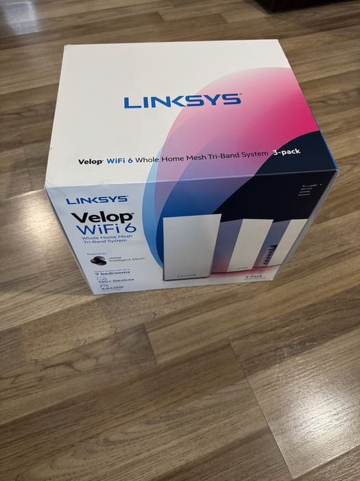 Mesh система Linksys Velop AX4200 (MX12600) WiFi 6 - 3 броя, Tri-Band