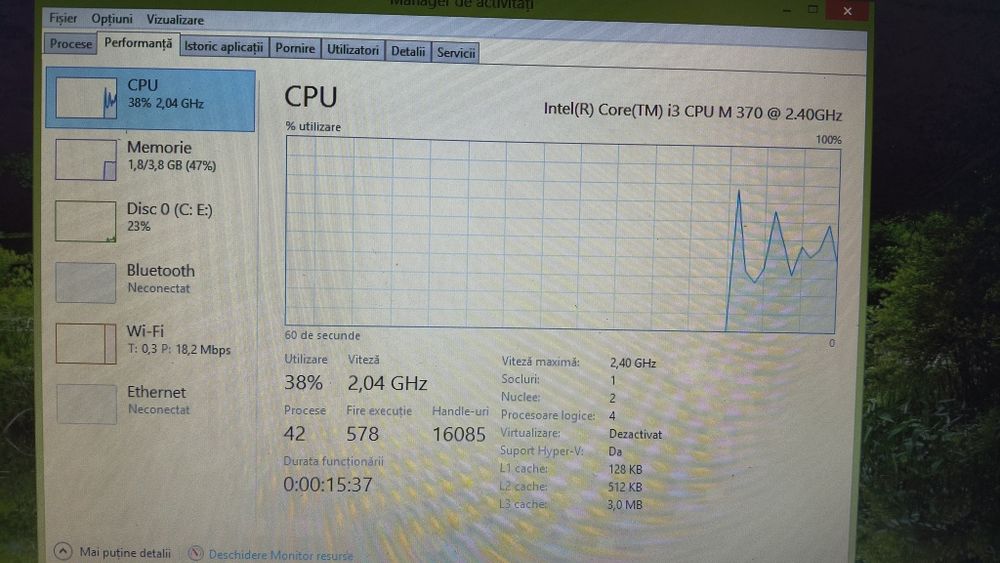 Laptop HP 6450b Windows 8.1