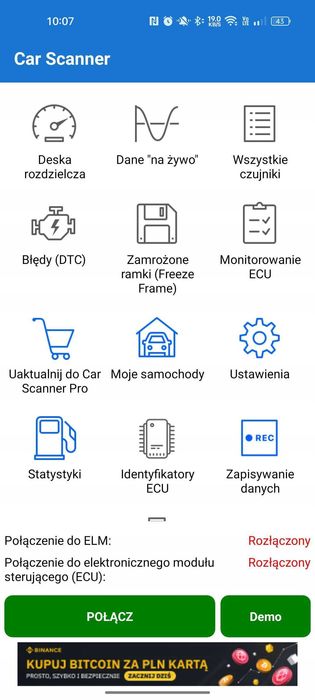 OBD2 ELM327 Bluetooth Диагностика за Кола, Android iPhone, Трие Check Engine