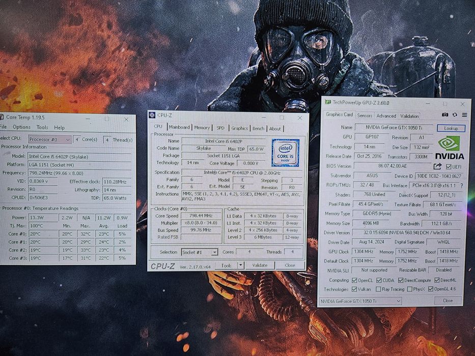 Unitate PC Gaming i5 6402 video 4GB GTX 1050TI 16GB RAM SSD