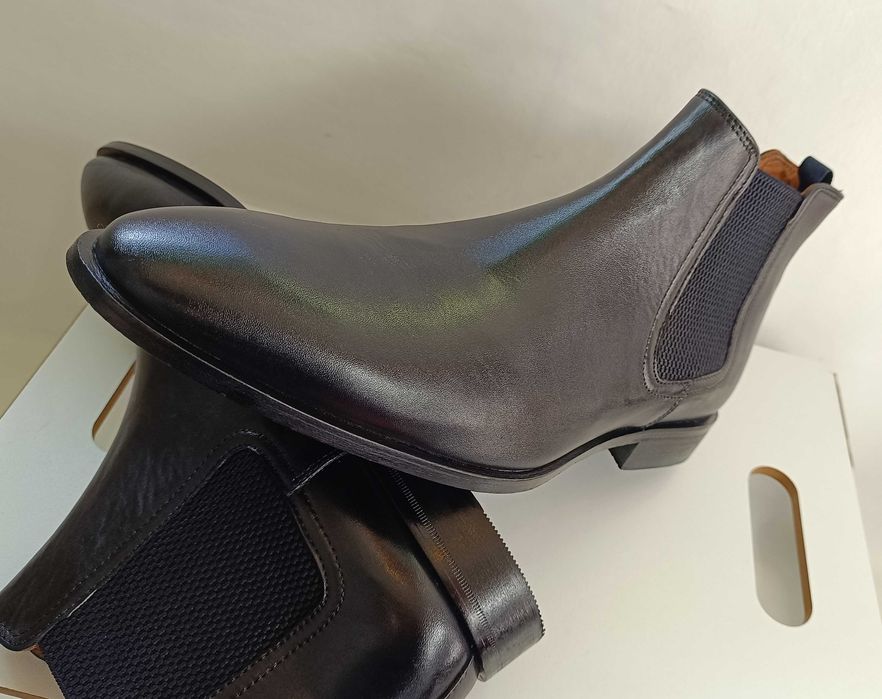 Ghete chelsea 45 45.5 lucrate manual Minelli Paris piele naturala