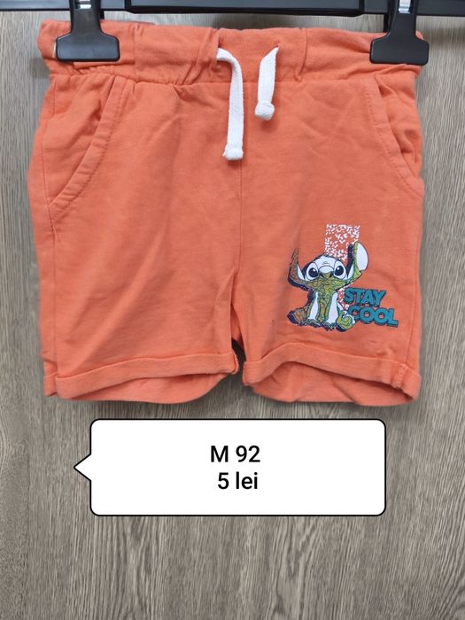 Pantaloni 6 buc  băieți scurți vară M 86 -92
