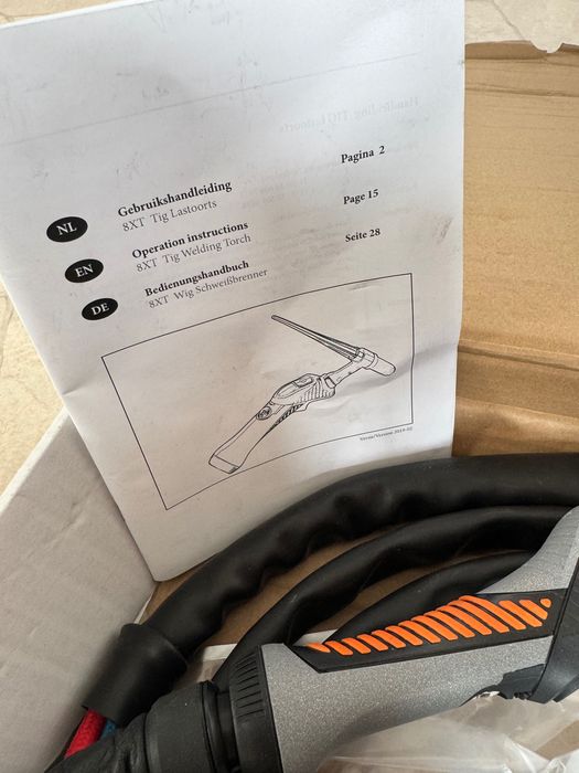 Set pistolet sudură TIG BK R-TIG 251w 19 răcit cu apă 4 m