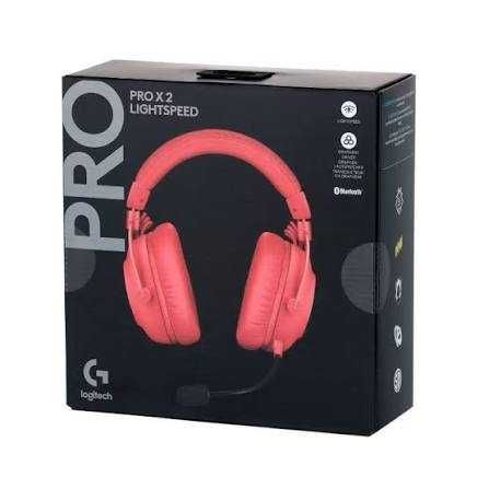 Беспроводные/проводные наушники Logitech PRO X 2 розовый