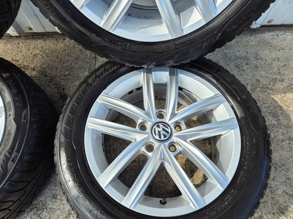 Jante / Roti Aliaj Originale cu Anvelope  VW Golf 7 R16
