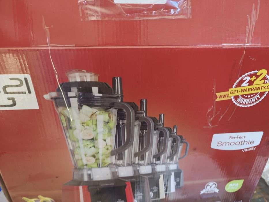 Rezervat - Blender profesional cu cana 1680W G21 Perfect Smoothie Vitality  32000rpm  foarte putin folosit in cutie, cana 2.5L