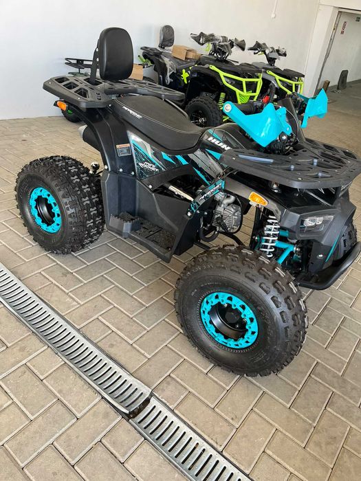 Atv 125cc Mini Rocket Hunter II 8" semi-automat 4T benzina albastru