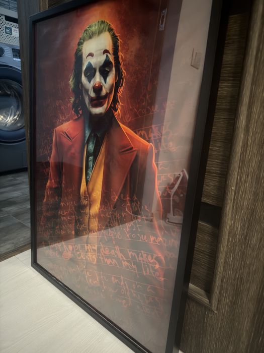 Tablou Joker (poster + rama neagra) 52 cm X 72 cm