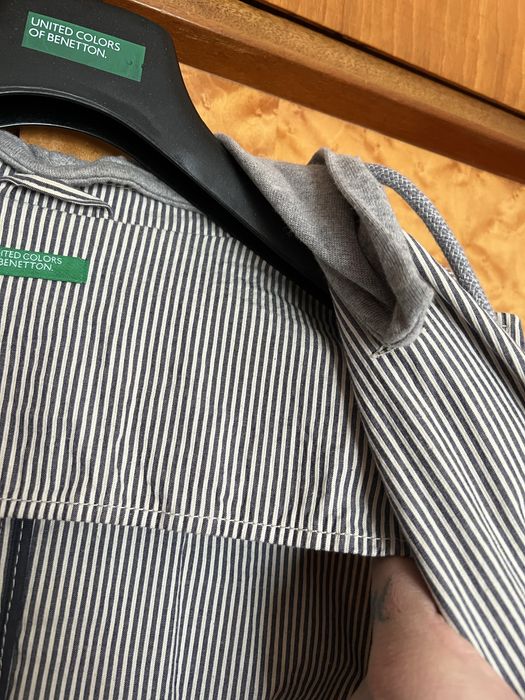 Мъжко Спортно сако Benetton с качулка(подвижна) - 50рр/L