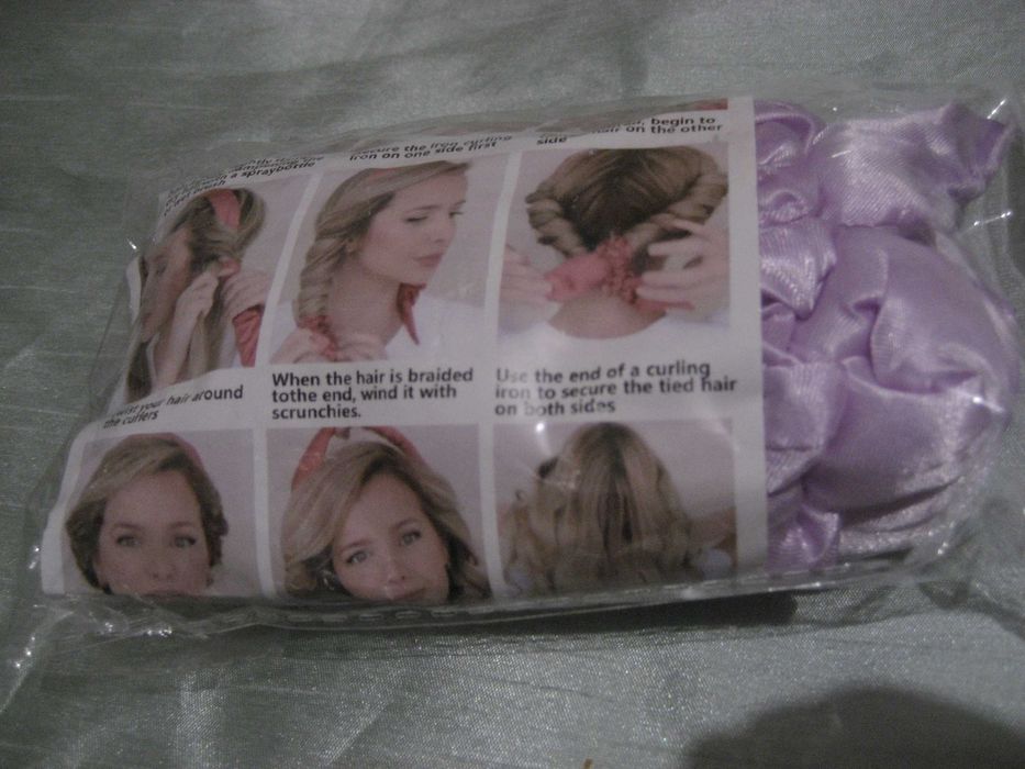 Сатенена ролка за къдрене на коса+ масажор за глава и още