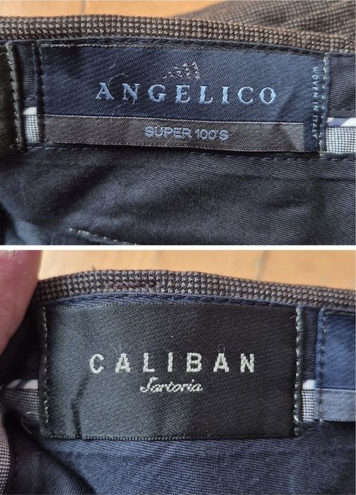 Pantaloni Caliban, Lână Angelico Super 100's, Made Italy, Bărbați 48