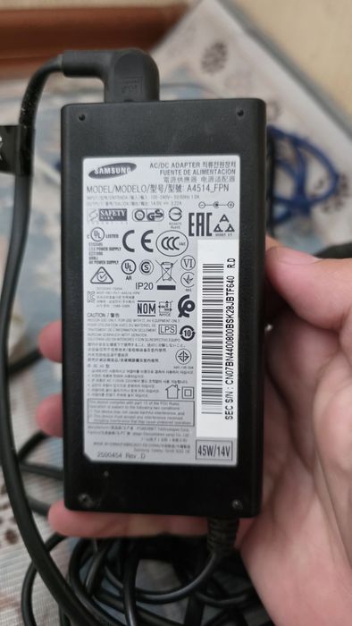 Адаптер питания Samsung 45w/14v оригинал для монитор Odyssey G