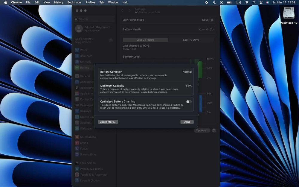 Mac Book Air M1 16GB RAM, 500GB