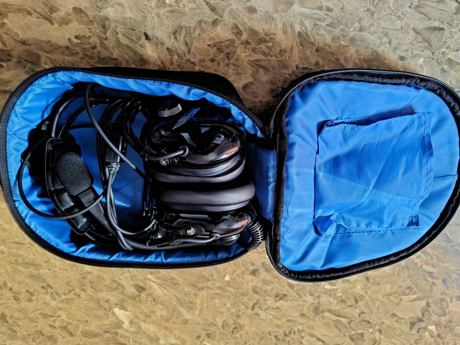 Casti aviatie + husa