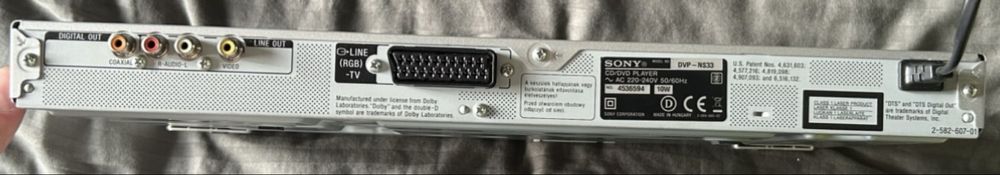 Sony CD/DVD Player DVP-NS33