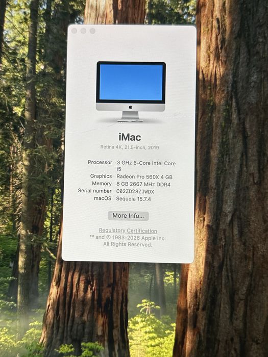 Ofertă! Apple iMac 21.5 inch 4k 2019! Video 4 gb! Perfect functional