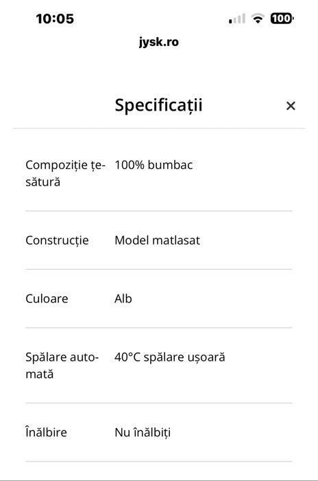 Pilotă nouă, 135 x 200 cm