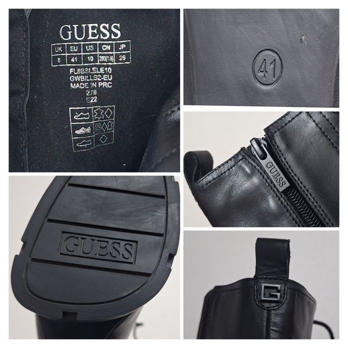 GUESS ghete damă Bills Noi, boot, cizme originale Guess din piele naturală, Nr. 41 EU