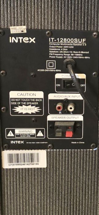 Sistem Audio INTEX