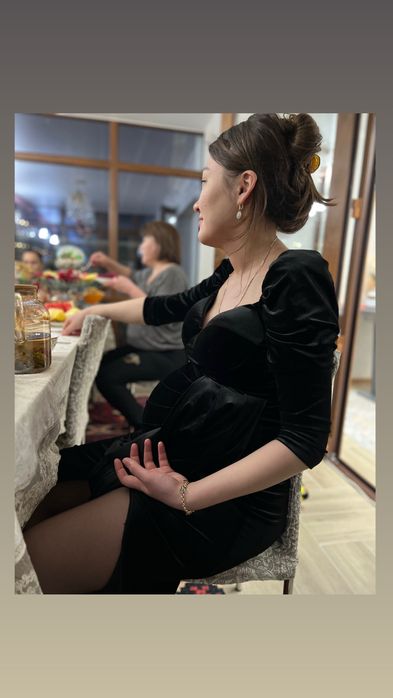 Черное вечернее  длинное платье