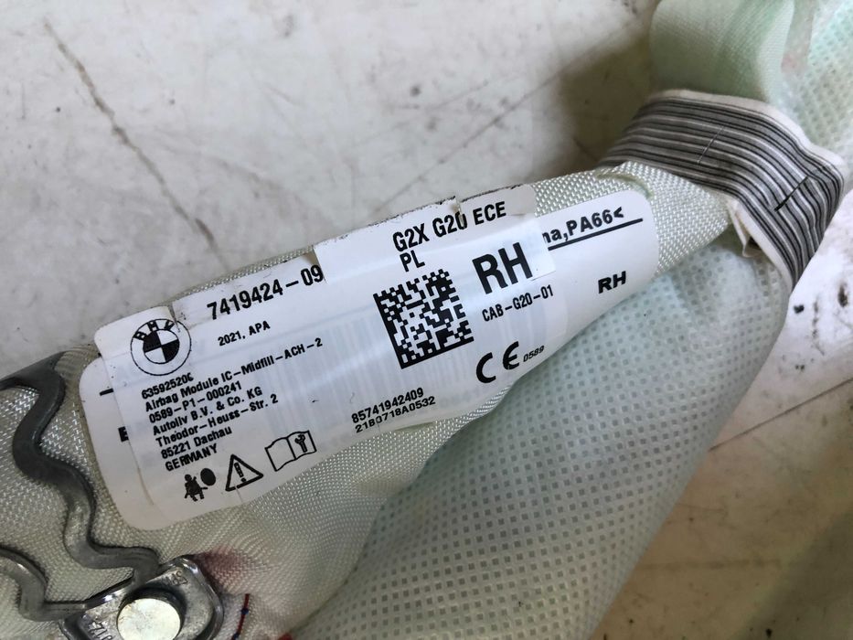 Airbag cortina lateral pasager BMW seria 3 G20 G21