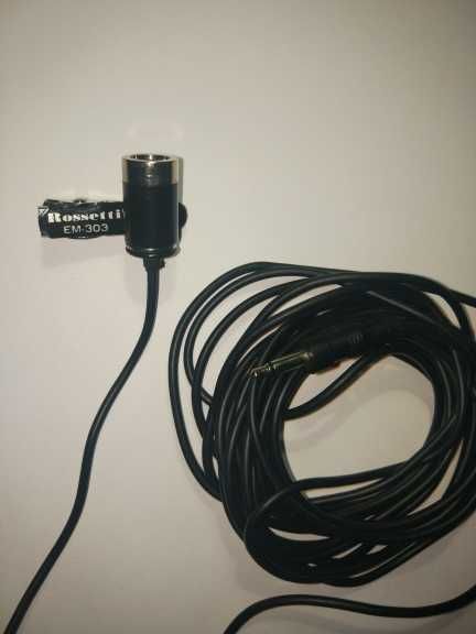 Петличный микрофон 3.5 мм jack черный