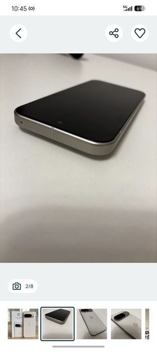Vând telefon Google Pixel 9 128 GB, alb, full box