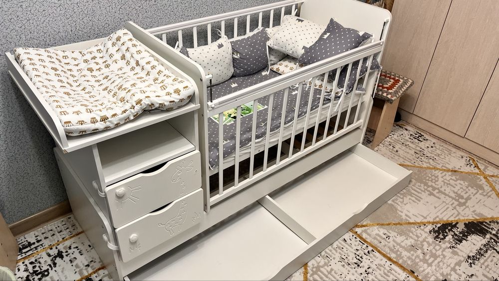 родам детский манеж-кровать 3 в 1