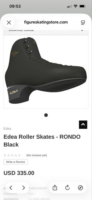 Patine artistice EDEA PRELUDIO – Italia mărimea EU 43-45 patinaj