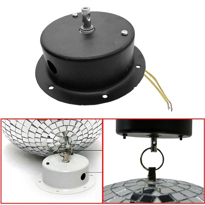 Въртяща се диско топка с или без мотор 20см