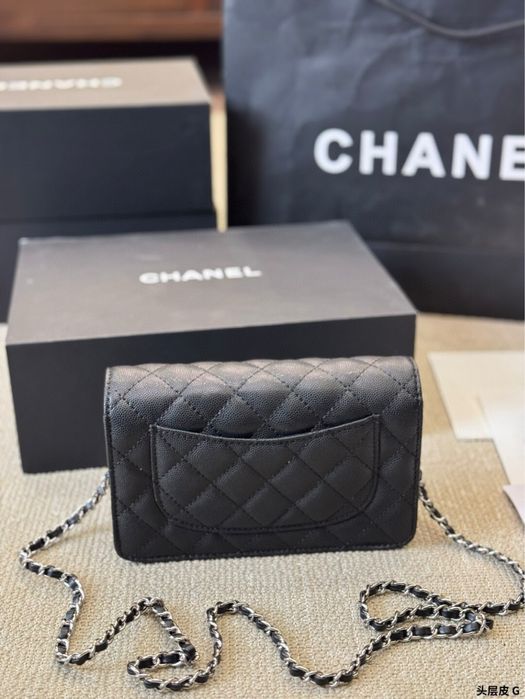 Geanta Chanel waller on chain timeless clasique piele vitel