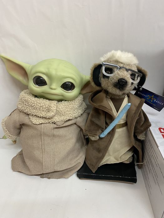 STAR WARS lot 2 jucării din pluș YODA BABY 30 cm