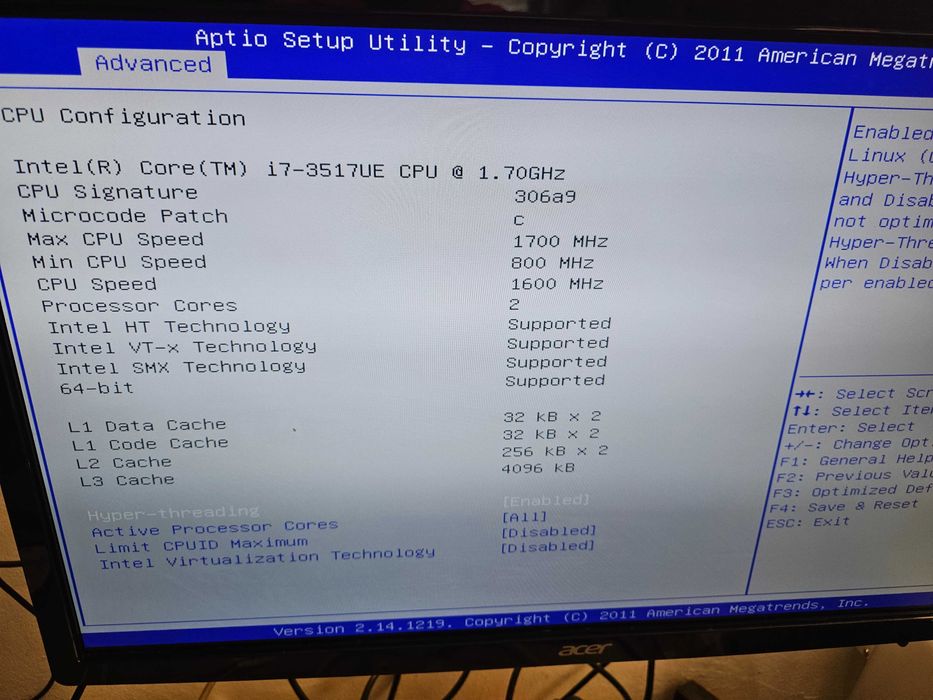 Fleet PC 8 i7 auto Intel i7-3517UE