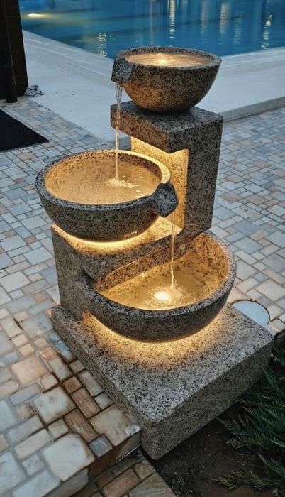 Фонтаны из натурального камня