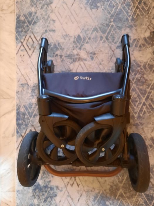 Количка Tutis Viva Life 3в1 сив цвят новородено, летен кош и кош кола