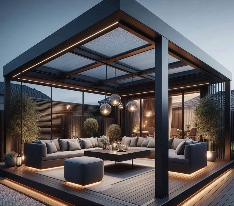 Hi-tech Naves Besedka besedki Навес бесдка