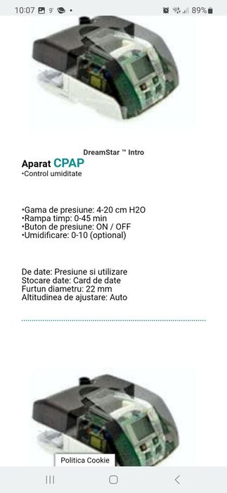 Aparat ventilație DreamStar Autoevolve