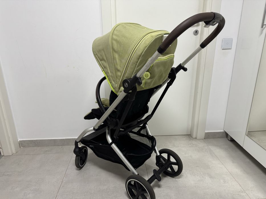 Carucior rotativ 360  Cybex Eezy S Twist+ 2 Silver Nature Green