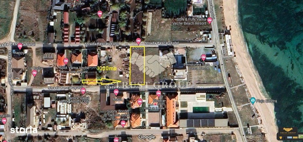 Teren intravilan | 1000mp | Vama Veche | la doar 100m de plaja