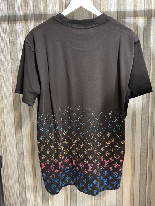 Tricou Louis Vuitton negru multicolor