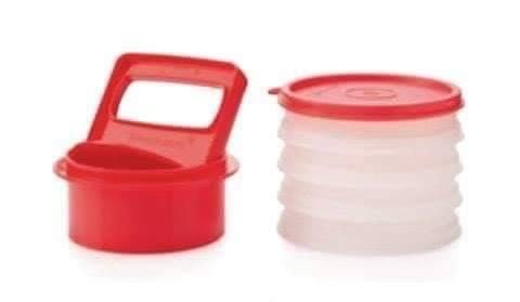 Комплект преса за бургери с 4 кутийки за фризер TUPPERWARE